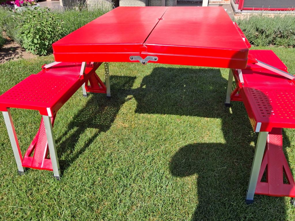 Campingtafel voor camperen, Ophalen