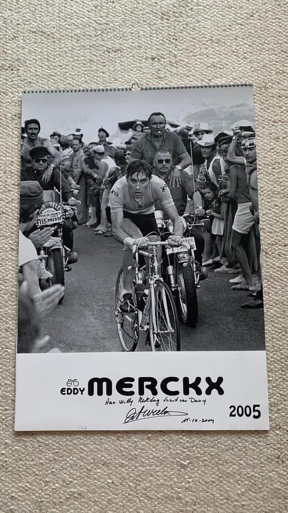 Eddy Merckx – Kalender 2005 – Iconische wielerfoto, Divers, Calendriers, Comme neuf, Enlèvement