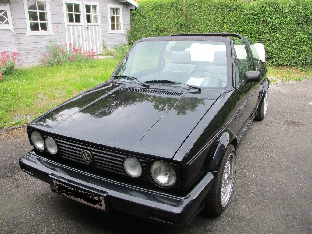VW Golf 1 cabriolet, Auto's, Stof, 4 cilinders, Zwart, Grijs