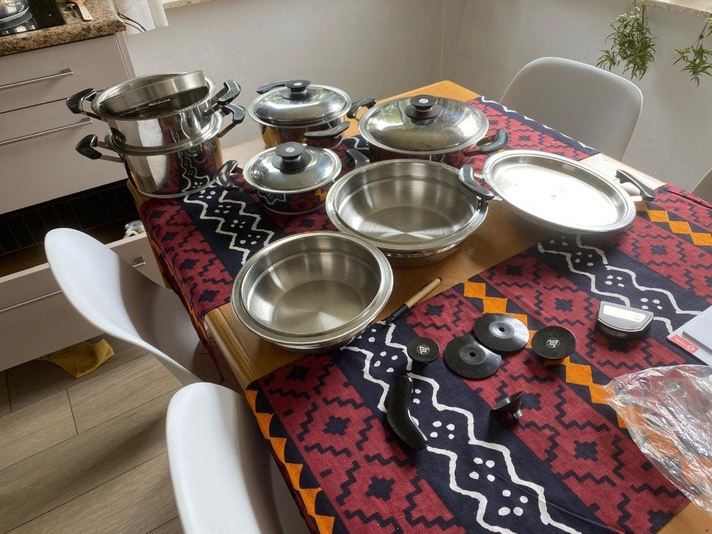 Kookpotten, Huis en Inrichting, Ophalen, Gebruikt, Met deksel, Overige typen