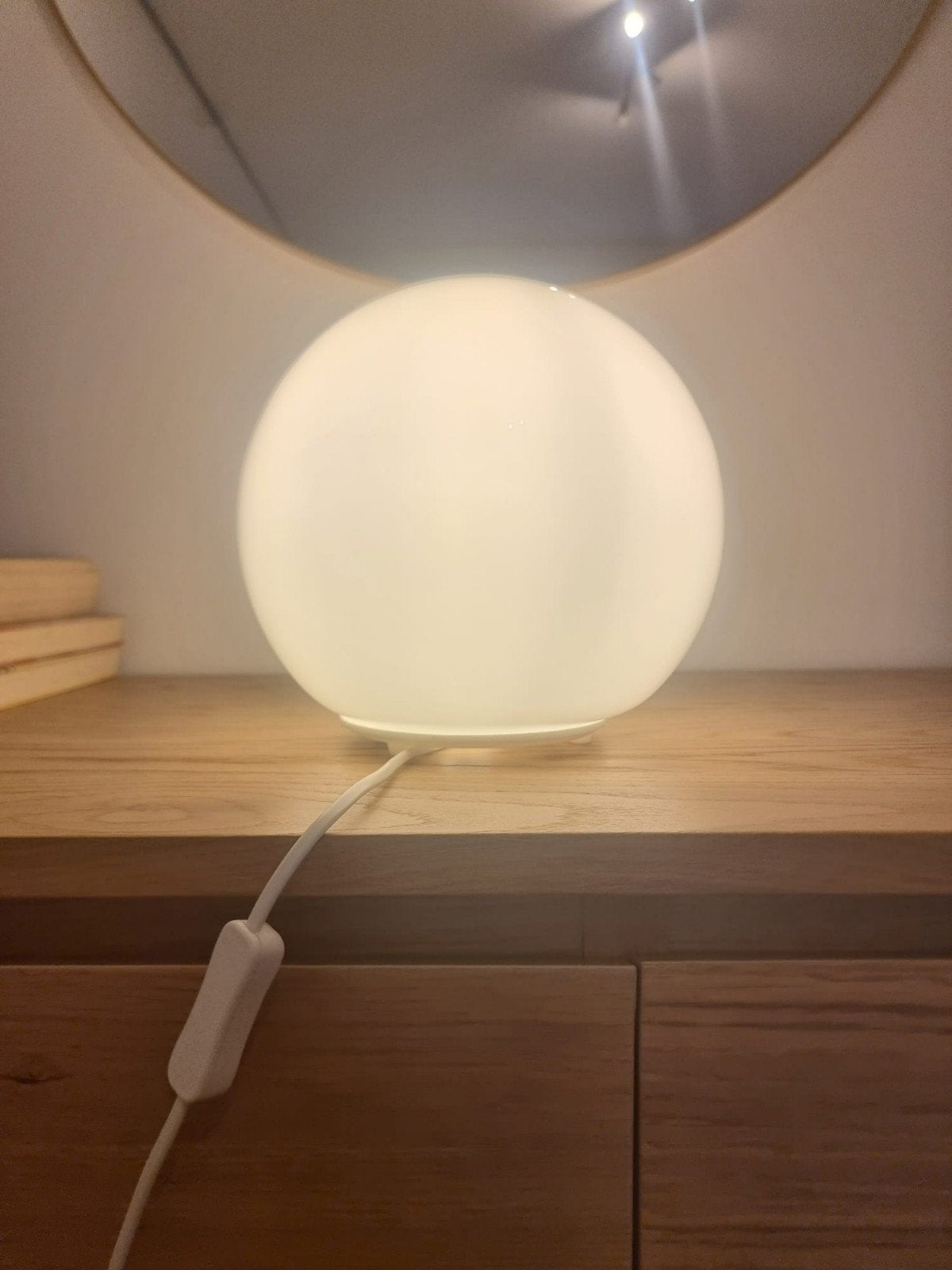 Bollamp IKEA FADO, Ophalen, Nachtlamp, IKEA, Glas