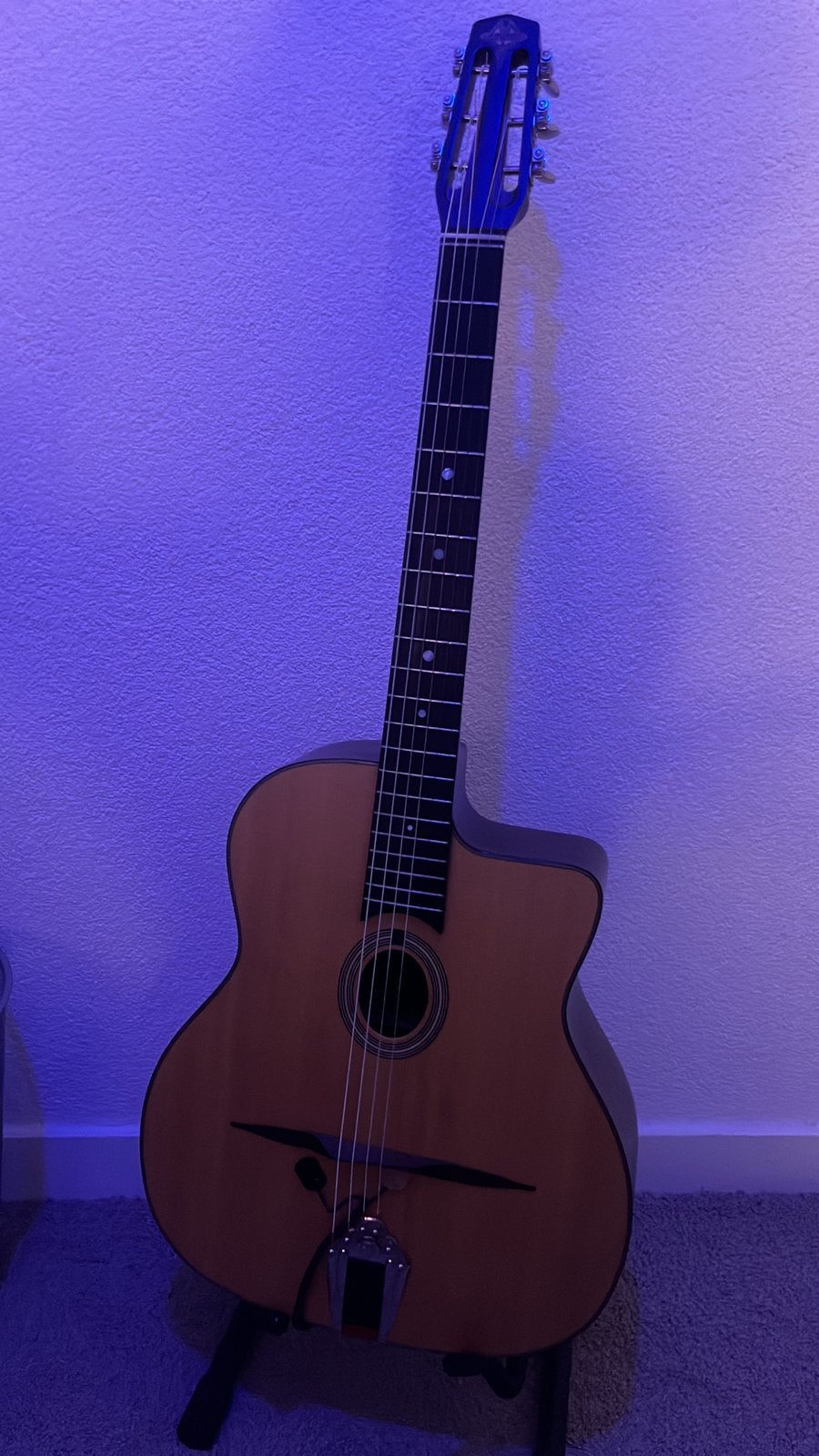 Gypsy Gitaar ( Van Jimmy Rosenberg ), Muziek en Instrumenten, Ophalen, Zo goed als nieuw, Western- of Steelstringgitaar, Met koffer