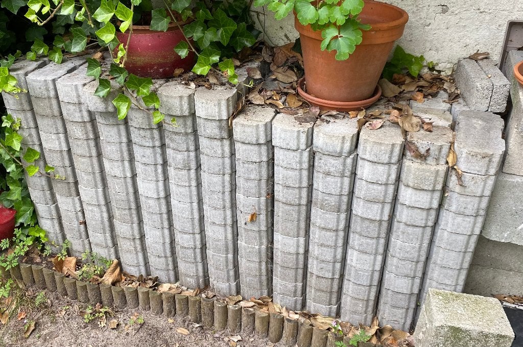 Betonkeien 22x11x6 cm grijs, waterpasserend. Klinkers, Enlèvement, 5 à 10 m², Briques, Béton