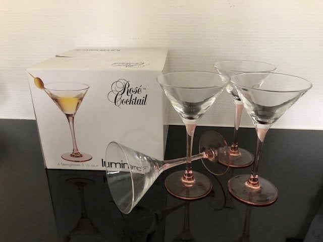 glazen Luminarc Rosé-coctail, Verzamelen, Ophalen, Zo goed als nieuw