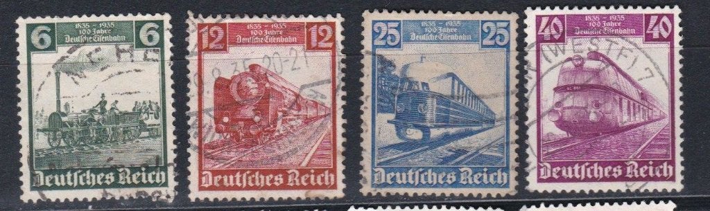 Duitse Rijk 135 - nr 580-583, Verzenden, Duitse Keizerrijk, Gestempeld