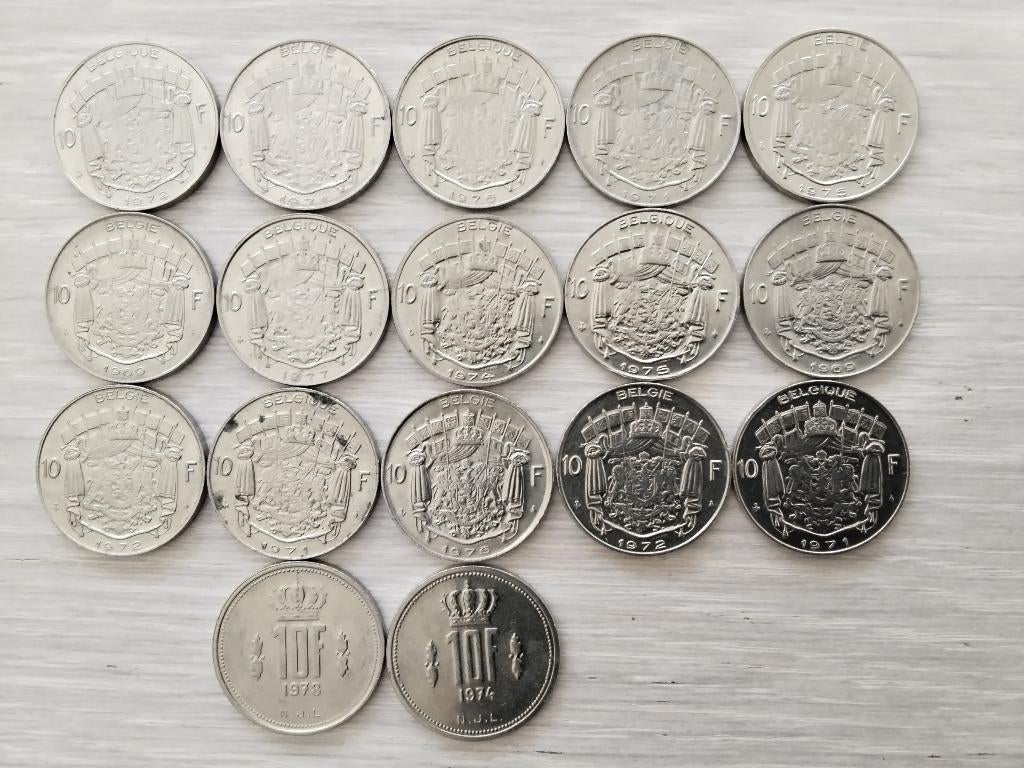Pièces de monnaies anciennes Belges, Enlèvement ou Envoi, Autre, Monnaie en vrac