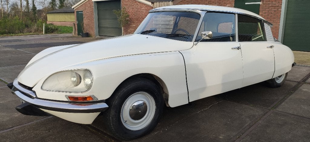 Citroen DS/ID geheel rijklaar 1970, Auto's, Oldtimers, Particulier, Radio, DS, Benzine, Berline, 4 deurs, Handgeschakeld, Wit