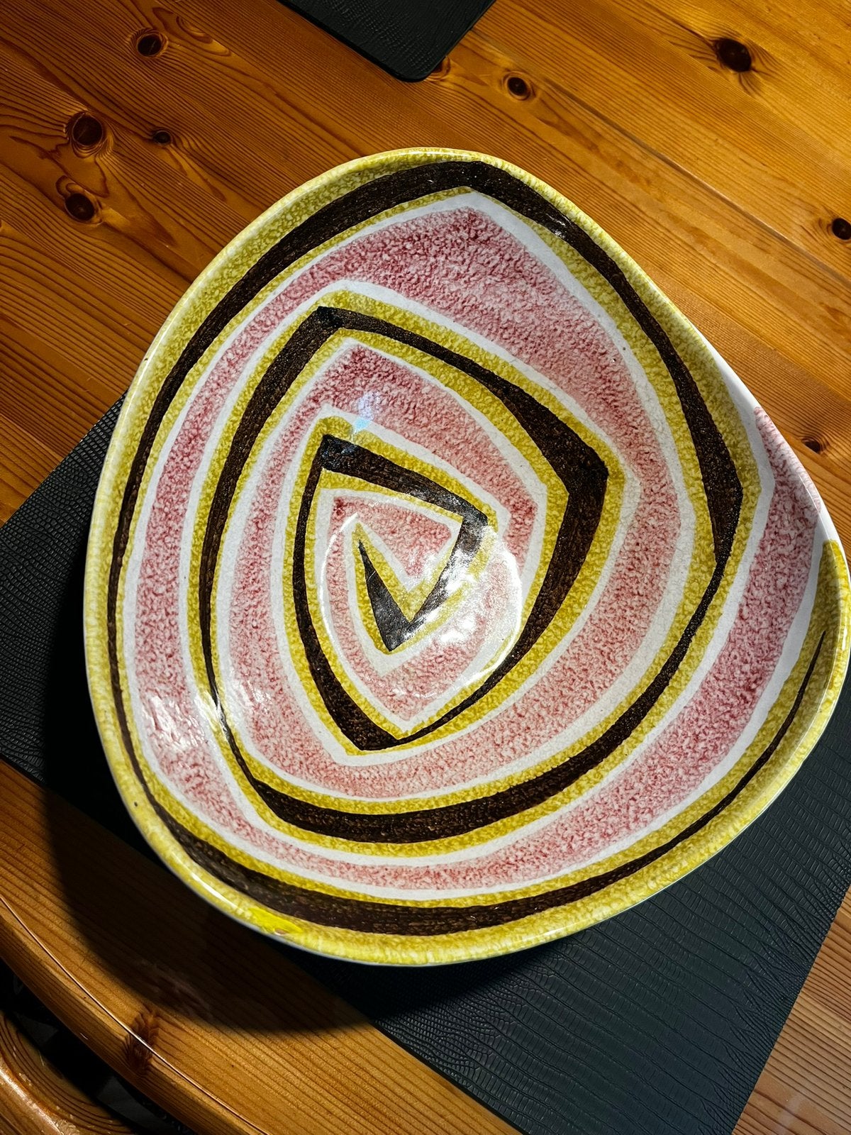 Vintage 50s ALVINO BAGNI Abstract Art Pottery, Antiquités & Art, Enlèvement