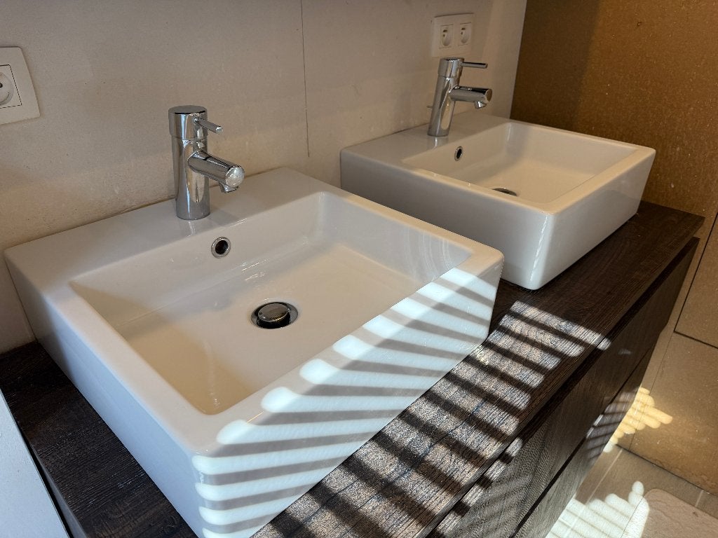 Lavabo met Grohe kraan (2 stuks beschikbaar), Ophalen, Gebruikt, Wastafel