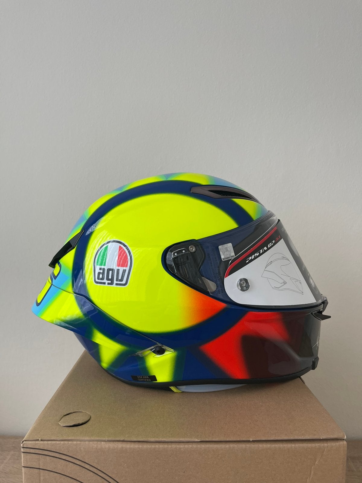 NEW!!! AGV Pista GP RR Valentino Rossi Soleluna 2021, Enlèvement ou Envoi, Casque intégral, AGV, Neuf, avec ticket