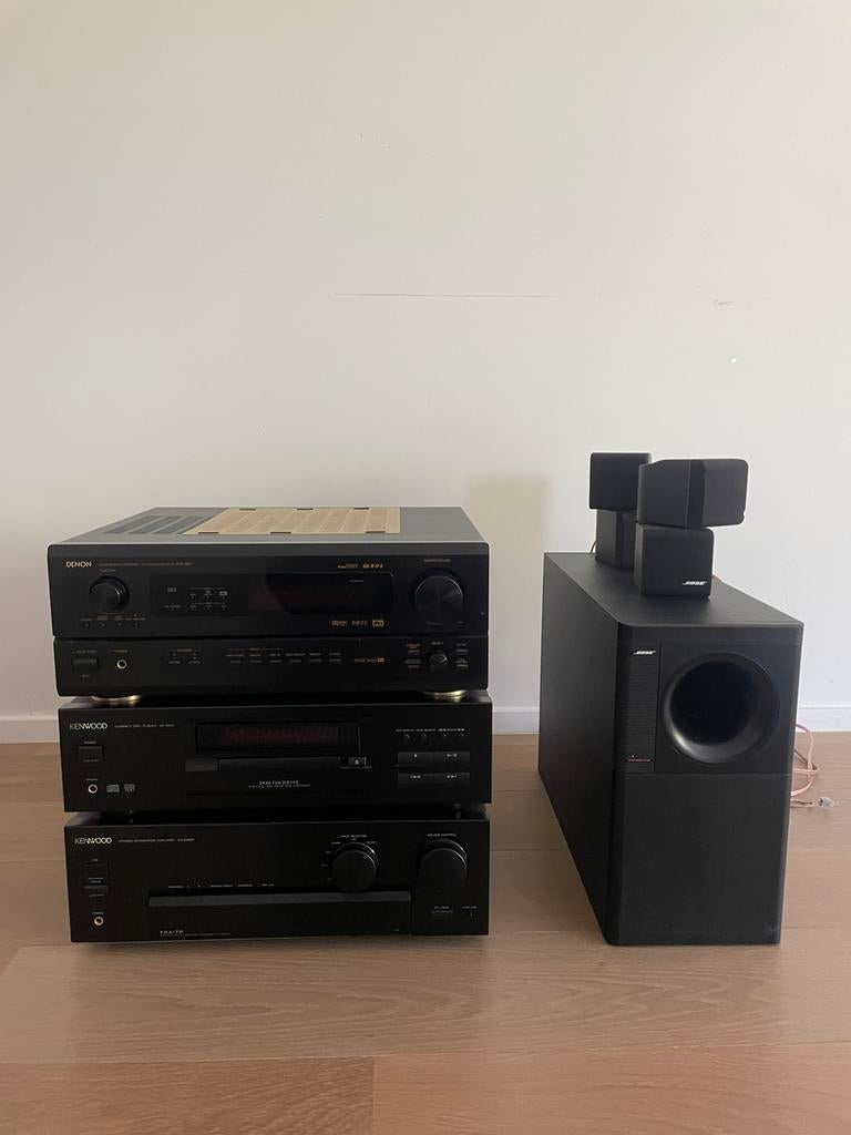 Denon & Kenwood stereo set, TV, Hi-fi & Vidéo, Connexion MP3, Denon, Enlèvement, Utilisé