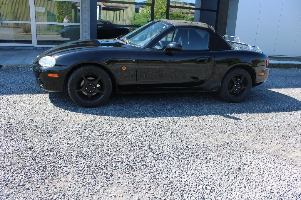 MAZDA MX5 1.6 CABRIO, Auto's, Cabriolet, Zwart, Bedrijf, 81 kW