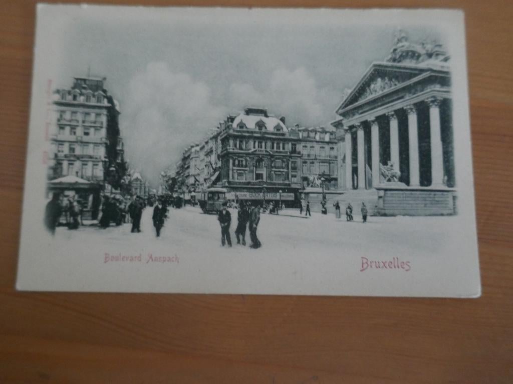 bruxelles boulevard anspach, Ophalen of Verzenden, Ongelopen, Brussel (Gewest)