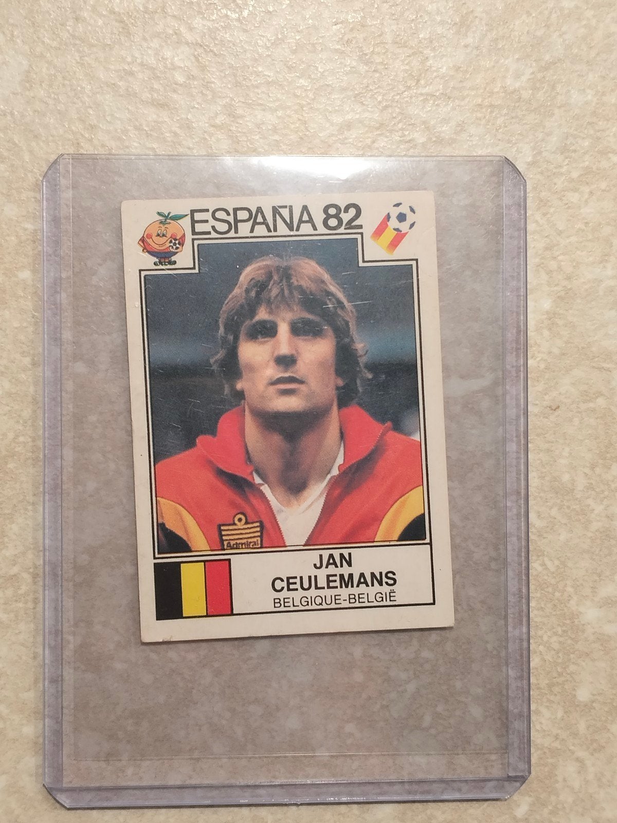 Panini sticker WK Espana 82 Jan Ceulemans België, Ophalen of Verzenden, Sticker