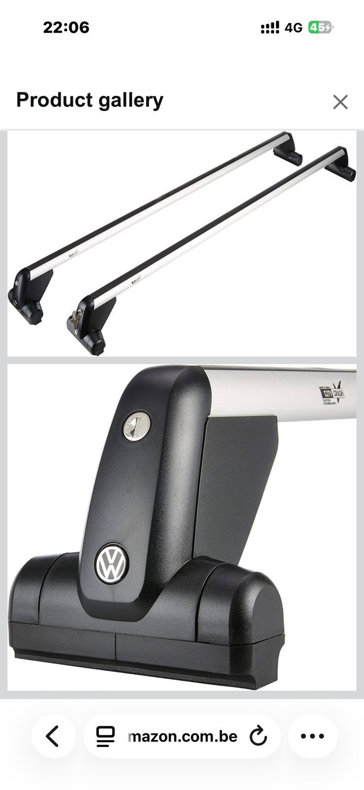 Volkswagen VW T5 Original Roof Bars, Auto diversen, Dakdragers, Ophalen of Verzenden, Zo goed als nieuw