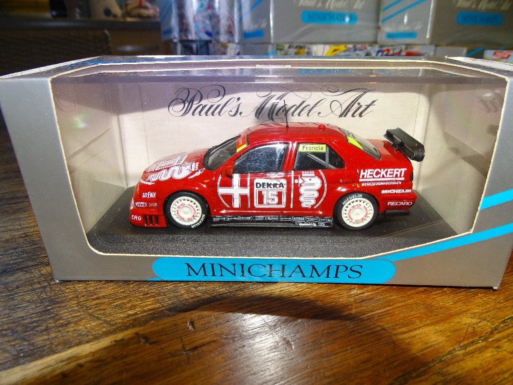 Minichamps Alfa Romeo 155 V6 TI DTM 1993 Francia 1/43, Hobby & Loisirs créatifs, Enlèvement ou Envoi