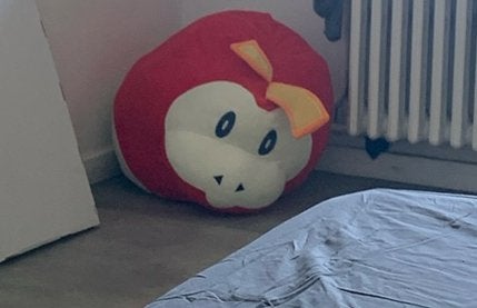 Grote plushie, Kinderen en Baby's, Kinderkamer | Inrichting en Decoratie, Overige typen, Rood, Ophalen of Verzenden, Zo goed als nieuw