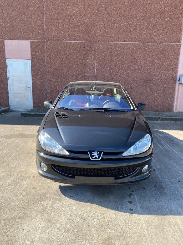 peugeot 206cc cabrio, Voorwielaandrijving, Cabriolet, Zwart, Leder