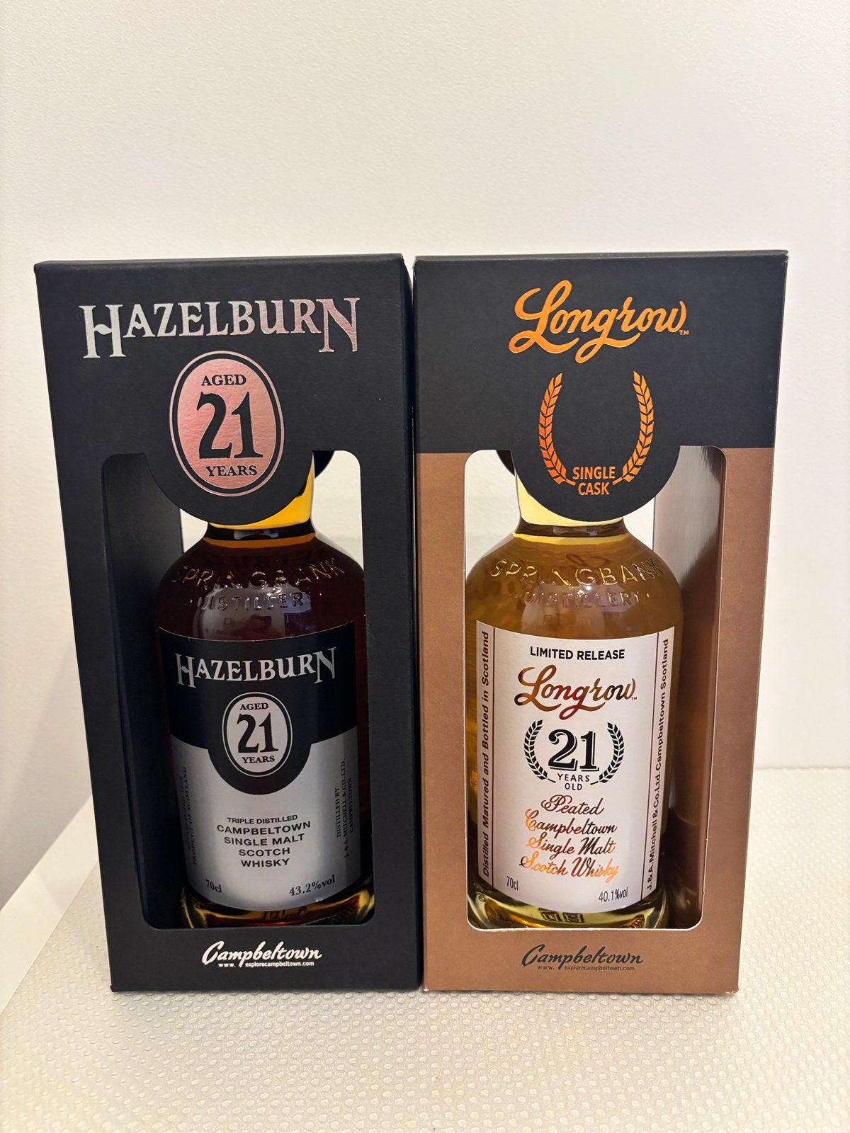Hazelburn & longrow 21y, Collections, Vins, Enlèvement ou Envoi, Neuf