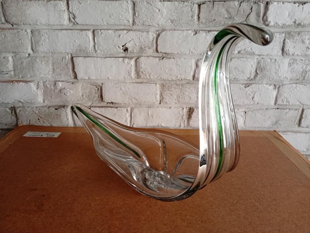 Swan XL Vintage middenstuk van geblazen glas  Murano-stijl, Ophalen