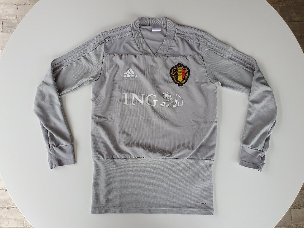 Grijze trainingstrui KBVB ING (Adidas, S) (1), Verzamelen, Ophalen of Verzenden, Gebruikt