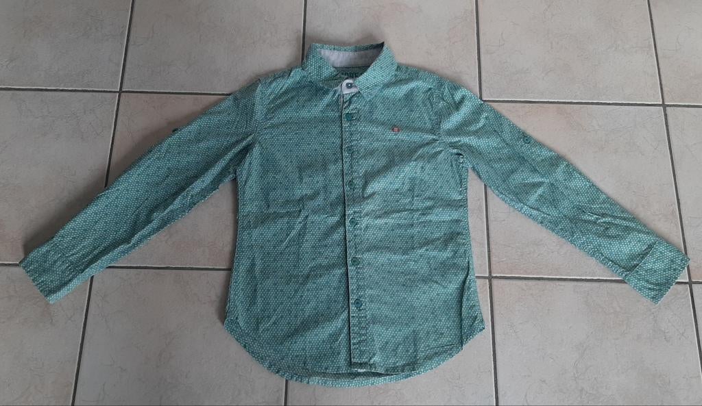 Groen feestelijk hemdje CKS maat 128 of 8 jaar, Cks, Overhemd of Blouse, Ophalen of Verzenden, Zo goed als nieuw