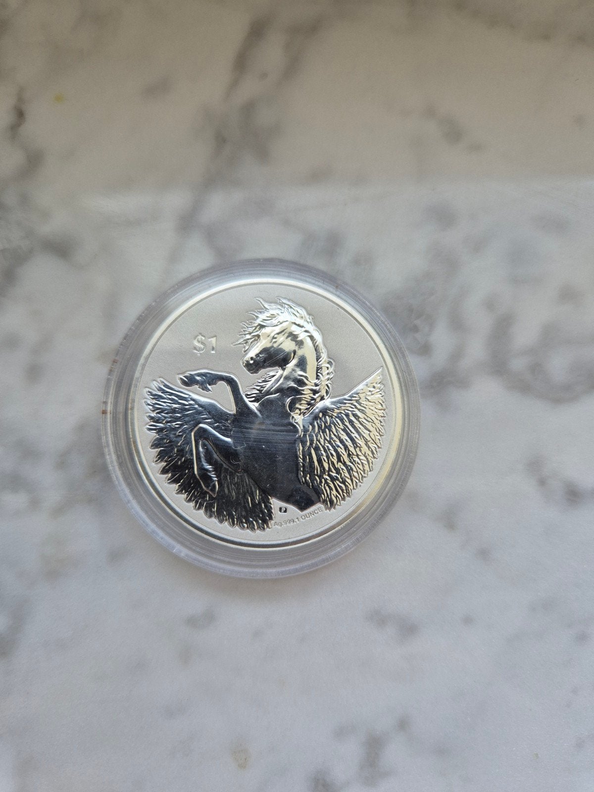 1oz 999 silver - Virgin Islands - Pegasus 2021, Enlèvement, Argent