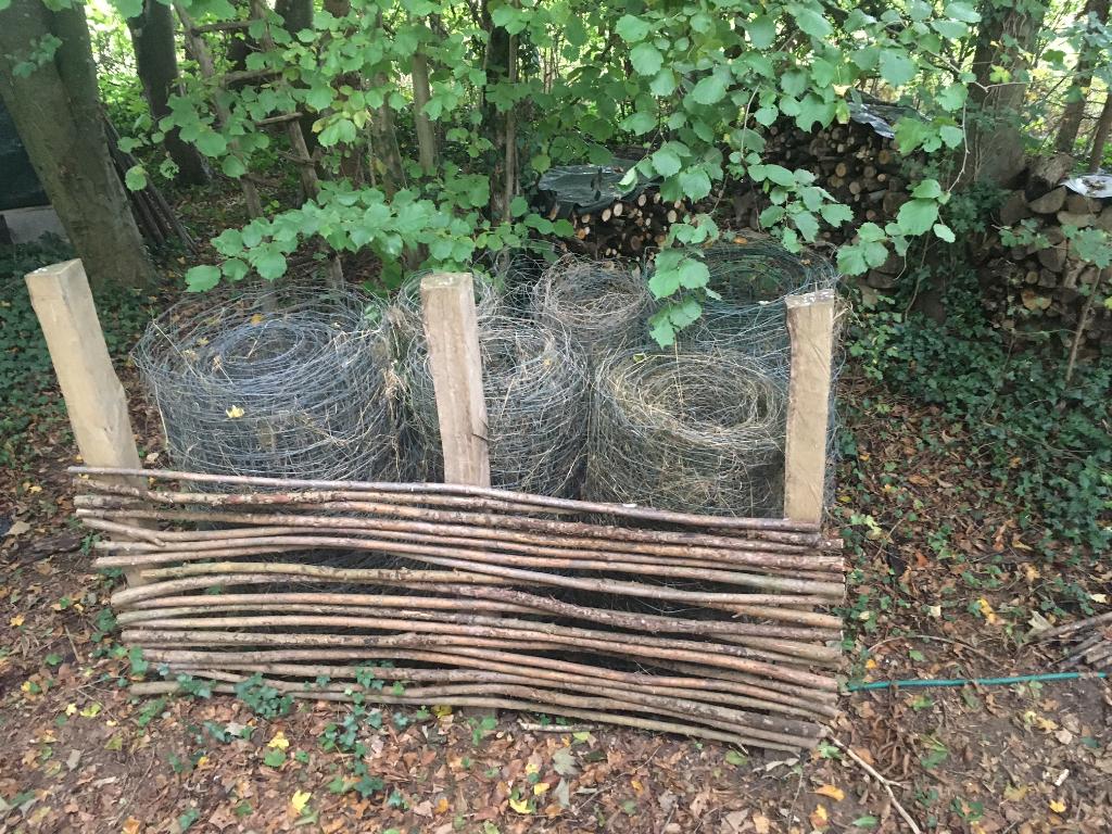 Clôture galvanisée 100 cm, Tuin en Terras, Tuinhekken en Hekwerk, Ophalen, Gebruikt, IJzer, Gaashekwerk