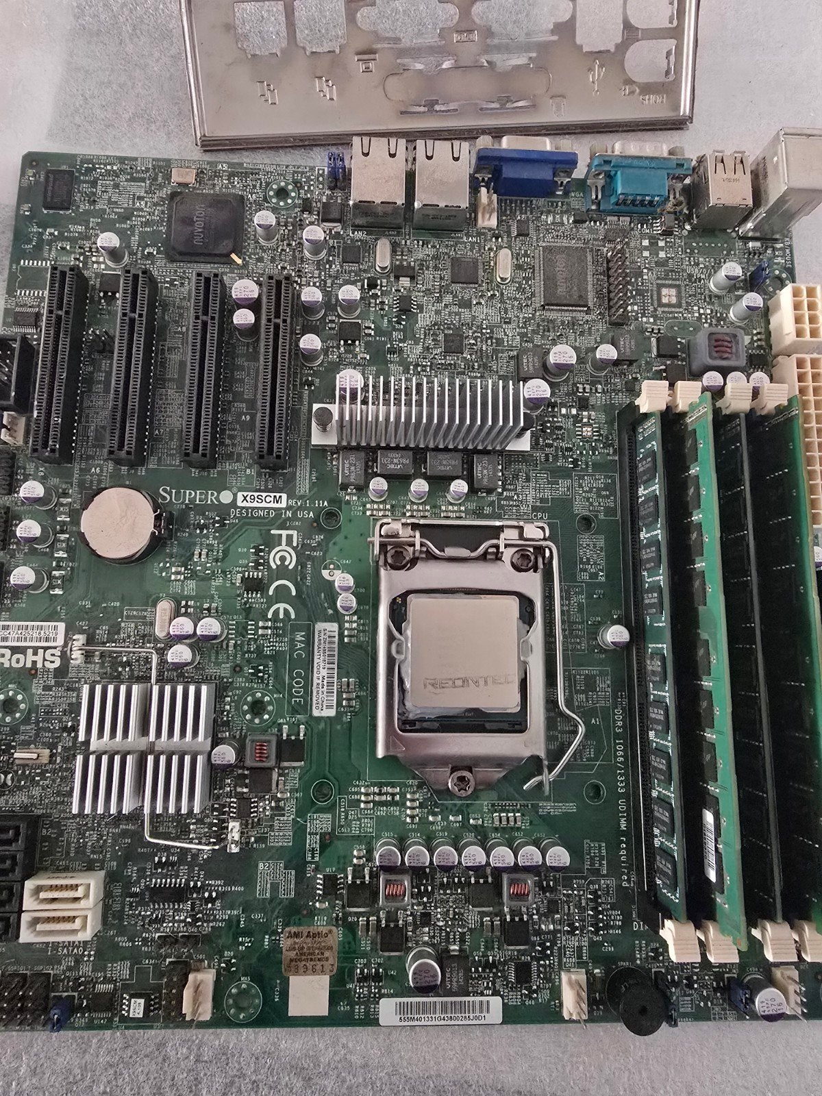 Supermicro X9SCM, Intel Xeon E3-1230 V2 en 32GB DDR3 RAM, Computers en Software, Gebruikt, DDR3, Ophalen of Verzenden, Micro-ATX (µATX)