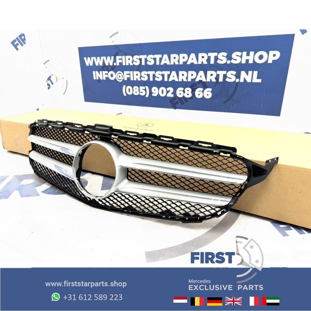 W205 C Klasse voorbumper GRIL origineel Mercedes grille C205, Gebruikt, -, Ophalen of Verzenden, -