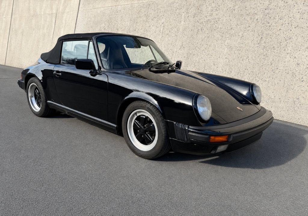 Porsche 911 3.2 G50 cabrio, Auto's, Zwart, Cabriolet, Zwart, Bedrijf