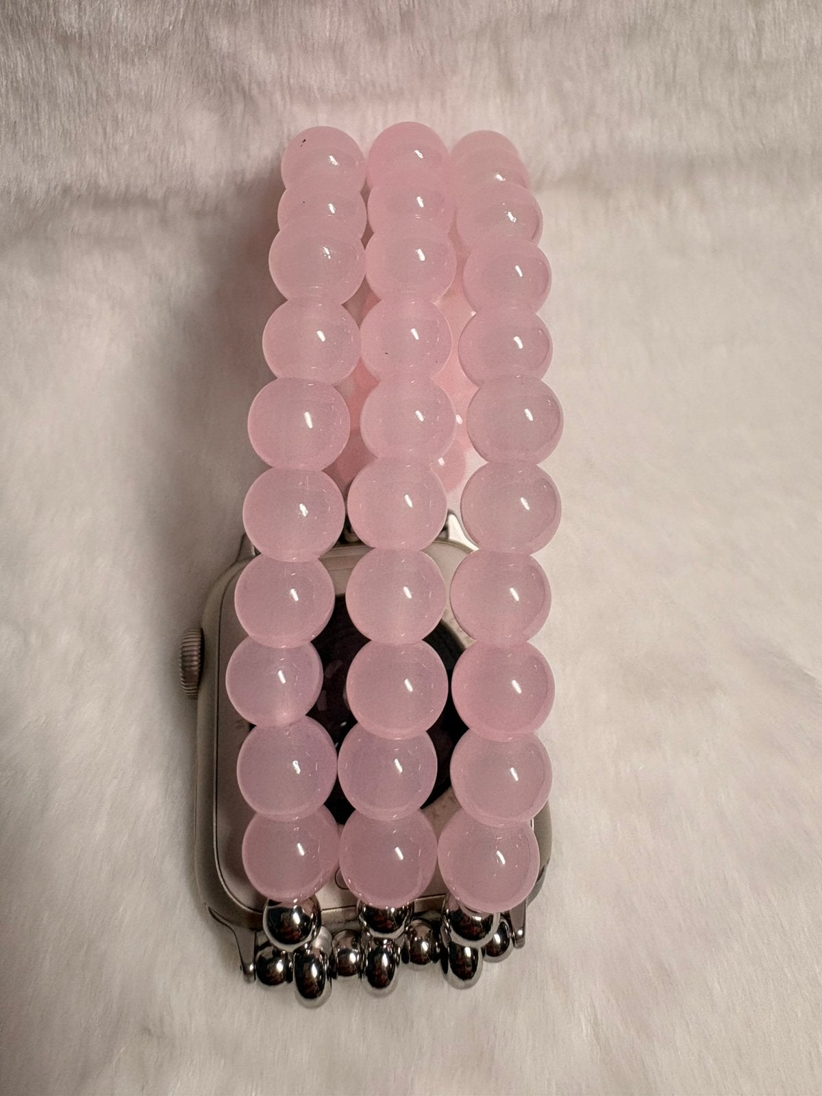 Bracelet Apple Watch avec quartz rose, Télécoms, Objets connectés accessoires, Neuf, Envoi