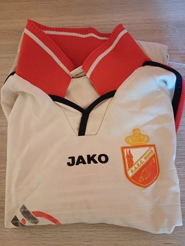RAEC Mons Jako Holcim shirt met vintage seizoen 2003/2004 -, Groter dan maat XL, Verzenden, Gebruikt, Shirt