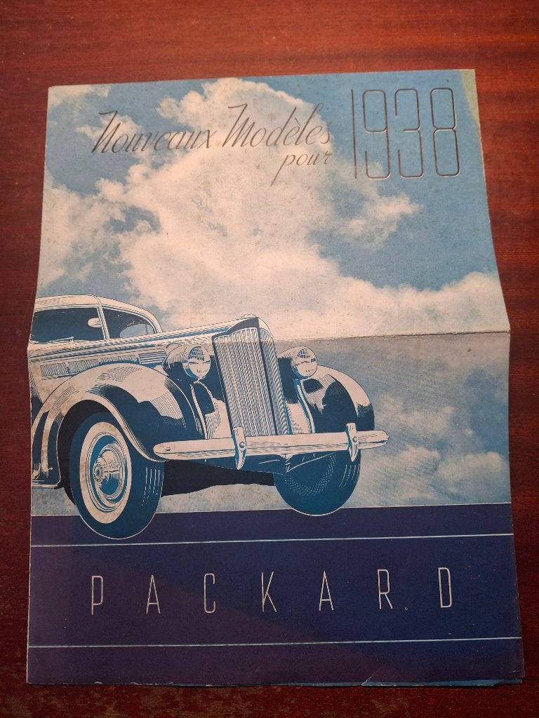 Originele Packard brochure 1938 – Franse uitgave, Diverse auteurs, Overige merken, Ophalen, Gelezen