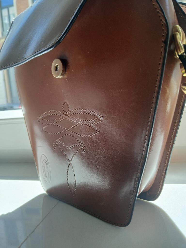 Handtas, Ophalen of Verzenden, Gebruikt, Bruin, Handtas