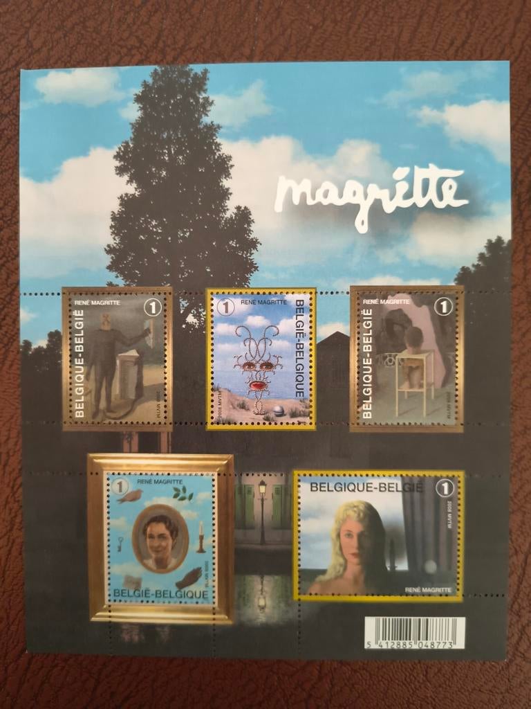 Blok Magritte, Verzenden, Postfris