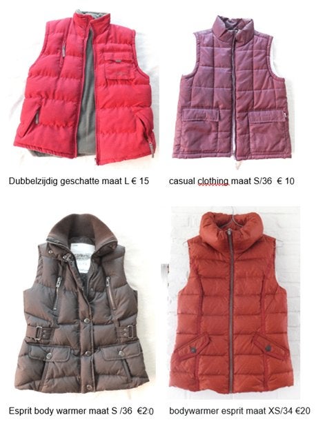 verschillende body warmers XS, S en L dames, Vêtements | Femmes, Blousons sans Manches, Enlèvement ou Envoi, Comme neuf, Taille 34 (XS) ou plus petite