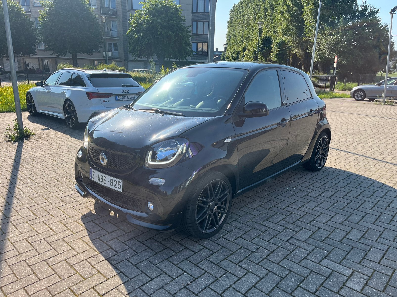 Brabus in Smart ForFour-stijl, Auto's, Automaat, Zwart, Leder, Bedrijf