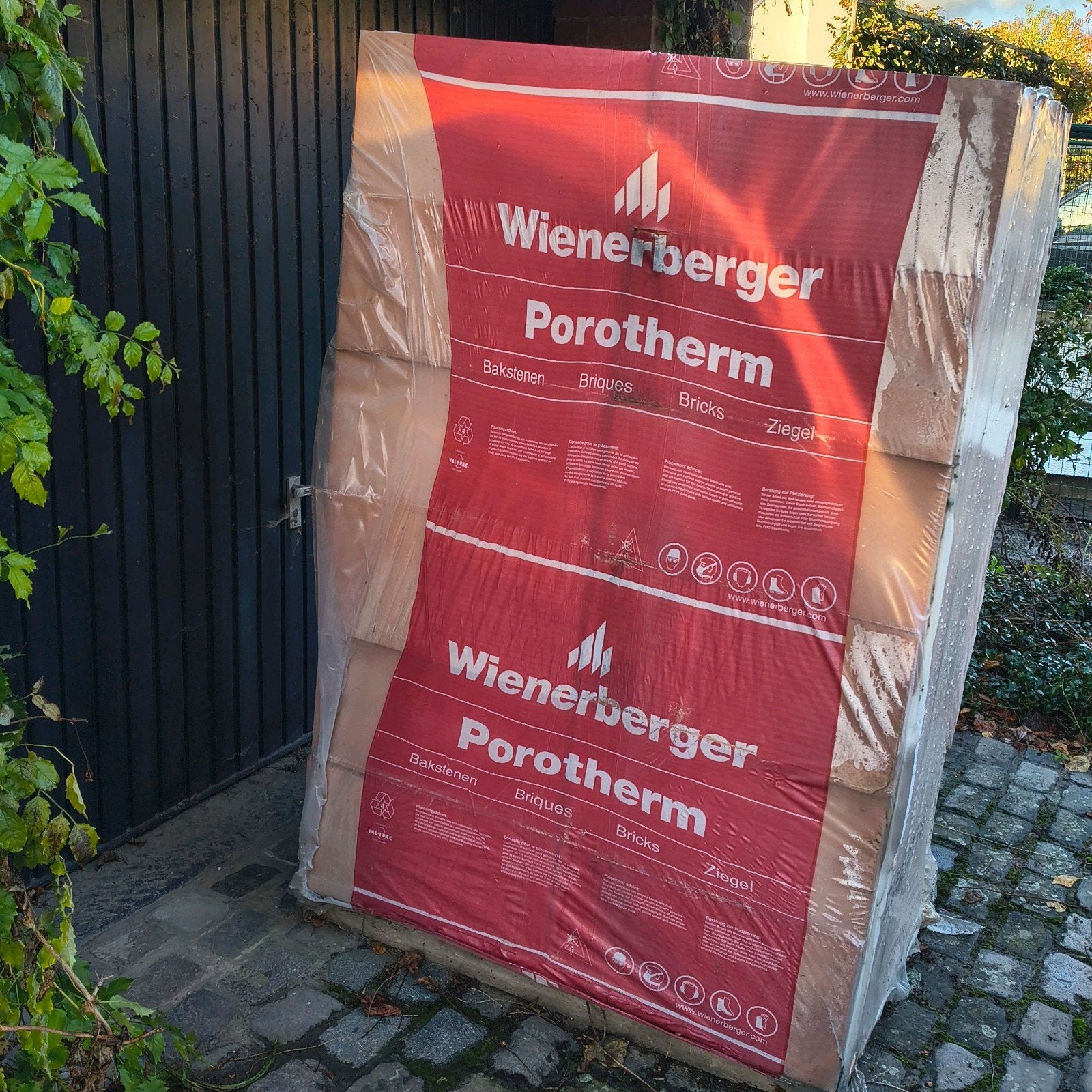 Pallet Porotherm snelbouwstenen 72x Wienerberger bakstenen, Doe-het-zelf en Bouw, Ophalen, Nieuw, Bakstenen