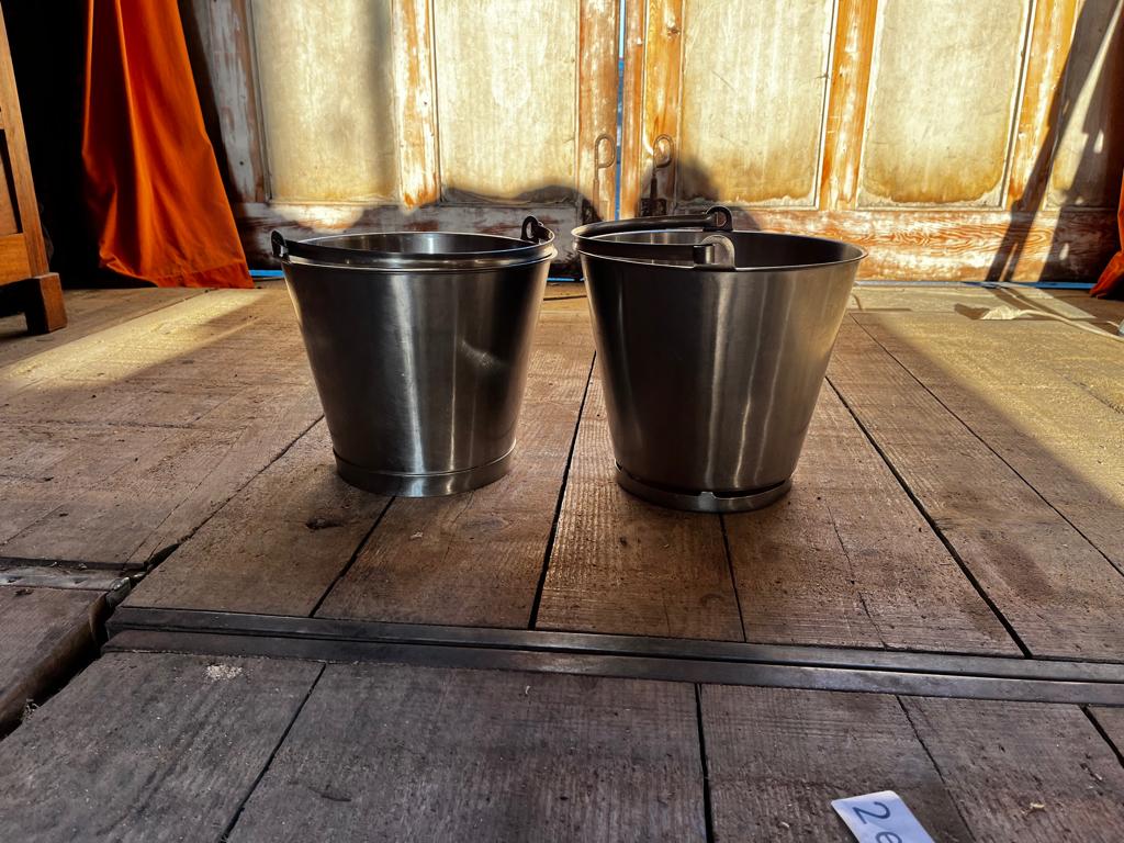 équipement de cuisine Seaux en acier inoxydable, Enlèvement, Comme neuf