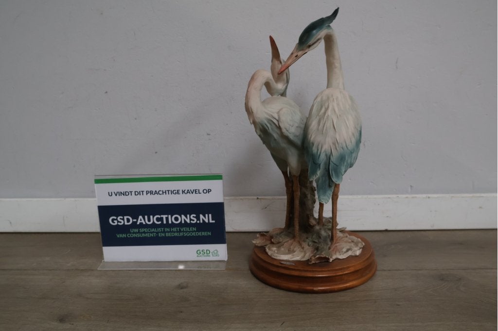 Giuseppe Armani porseleinen beeld van twee reigers