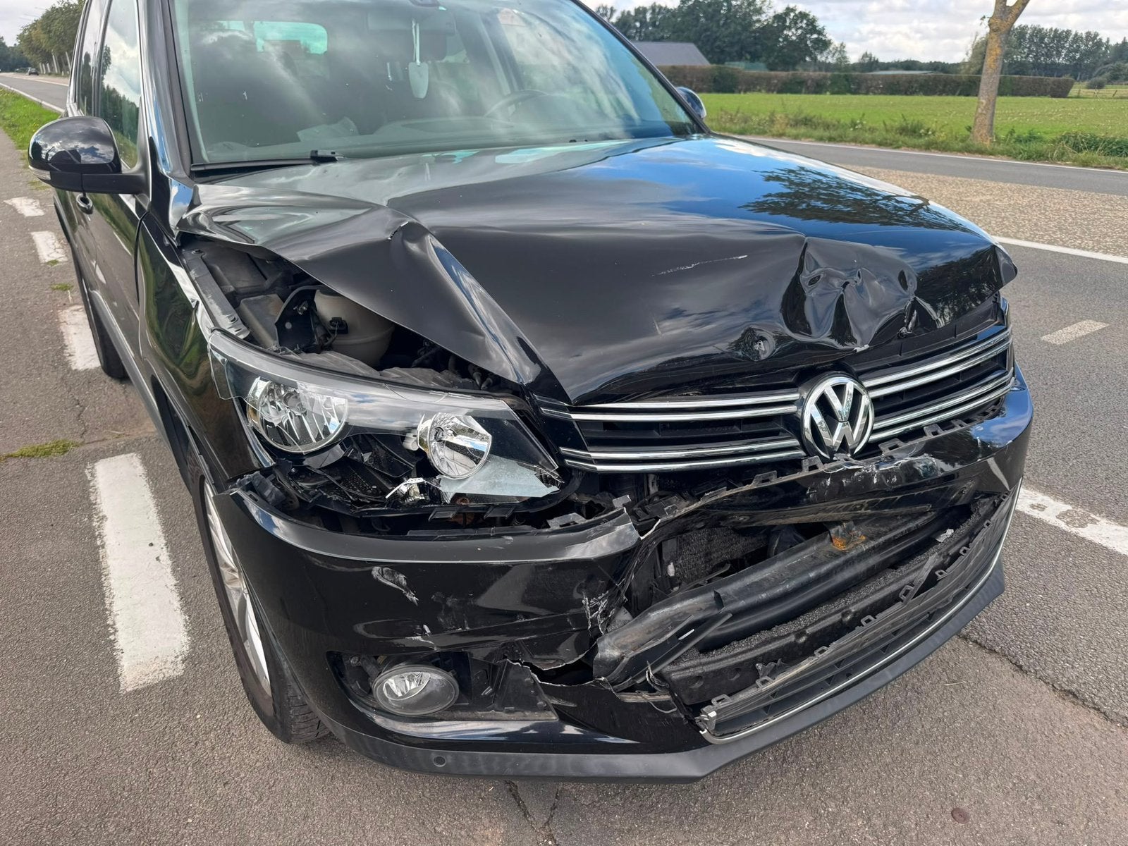 Vw Tiguan 2.0 CR TDi,Automatique,Pano,Gps,Cuir, accidenté..., Cuir, Euro 5, 5 portes, Automatique
