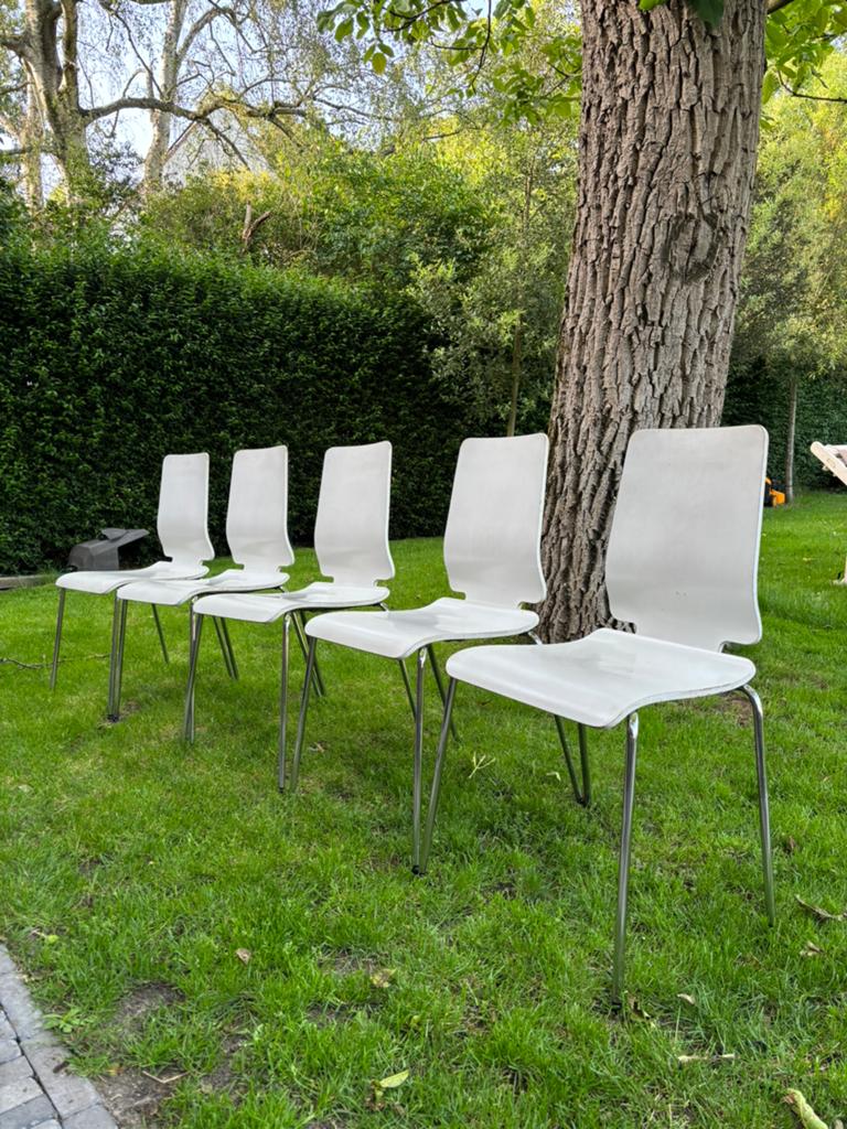 6 keukenstoelen gratis op te halen, Huis en Inrichting, Stoelen, Ophalen, Ikea, modern, Gebruikt, Wit
