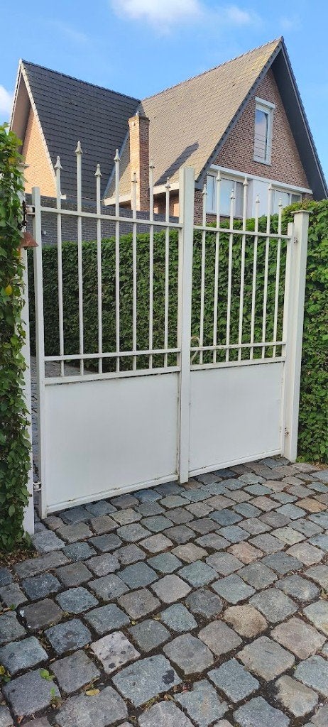 smeedijzeren poort, Ophalen, Gebruikt, Spijlenhekwerk