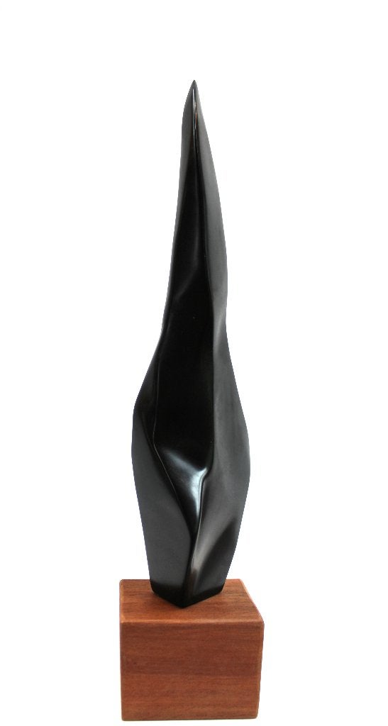 Black Velvet - gestileerde sculptuur in zwart marmer, Enlèvement, Noir