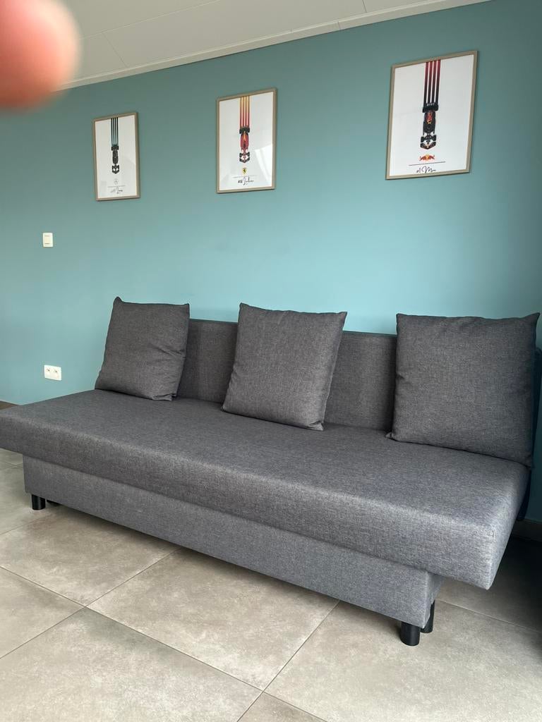 Canapé lit IKEA ASARUM - ETAT IMPECCABLE, Huis en Inrichting, Slaapkamer | Slaapbanken, Zo goed als nieuw, 90 cm, Grijs, Ophalen