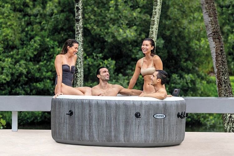 Jacuzzi ongeopend - nieuw Intex PureSpa Greywood luxe Bubble, Tuin en Terras, Ophalen