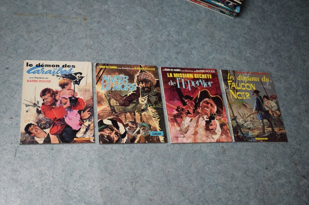 collection 4 BD barbe rouge bande dessinées, Livres, Enlèvement ou Envoi, Utilisé