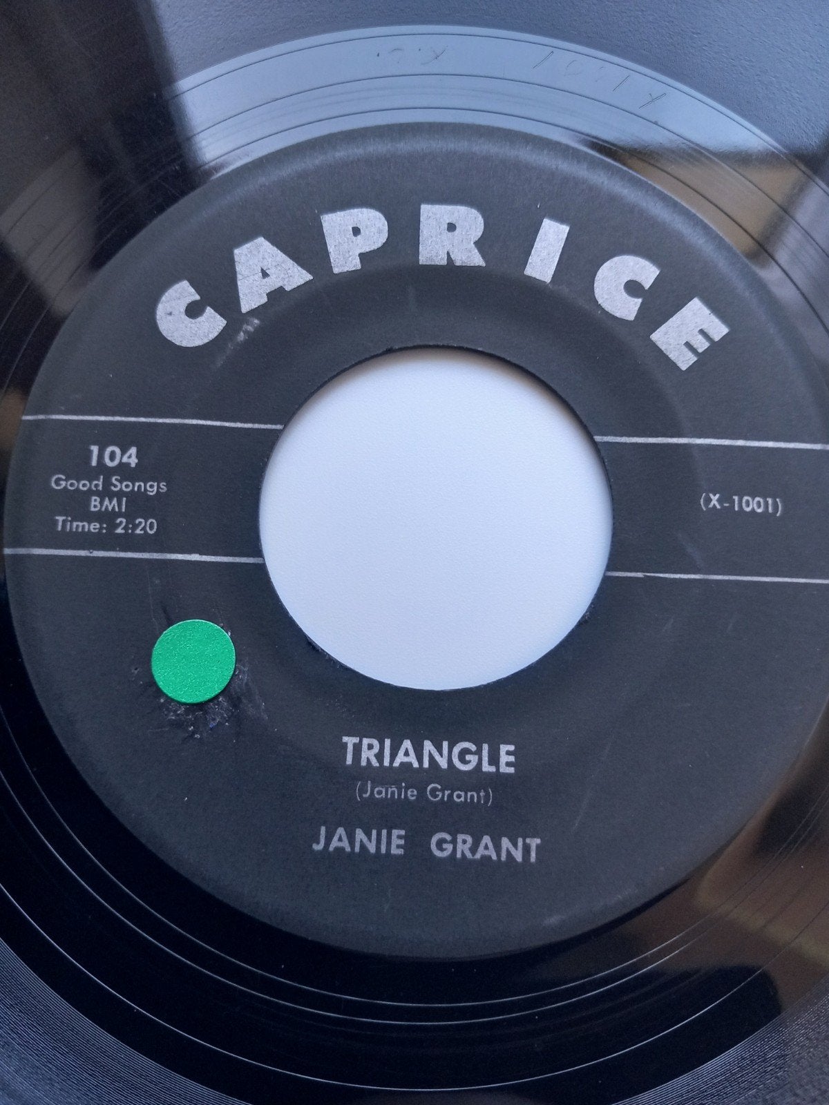 JANE GRANT. TRIANGLE. 60S USA 45T