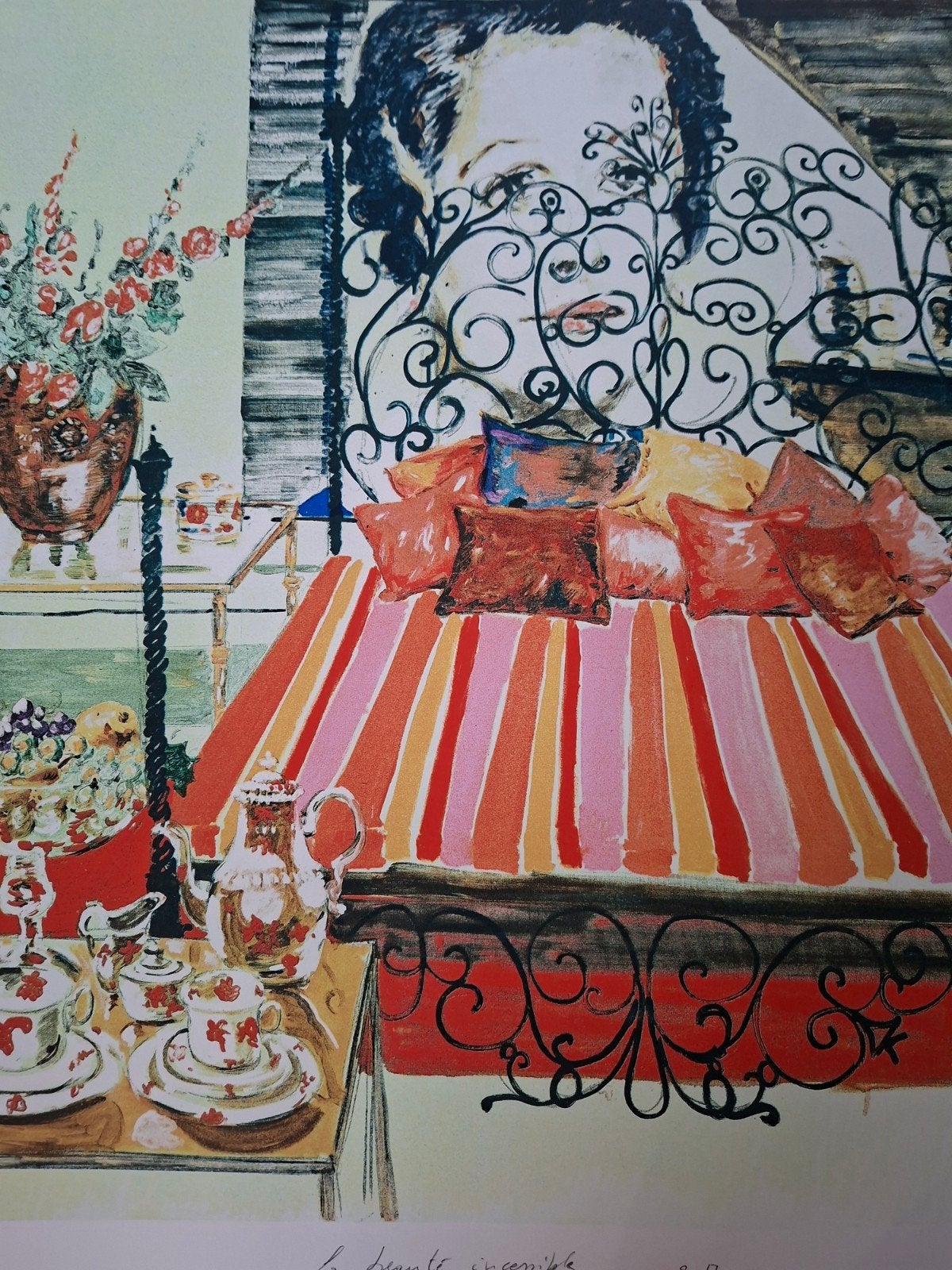 VAN IMSCHOOT Jan "La beauté incessible" 2017 kleurlitho, Numéroté, Enlèvement ou Envoi